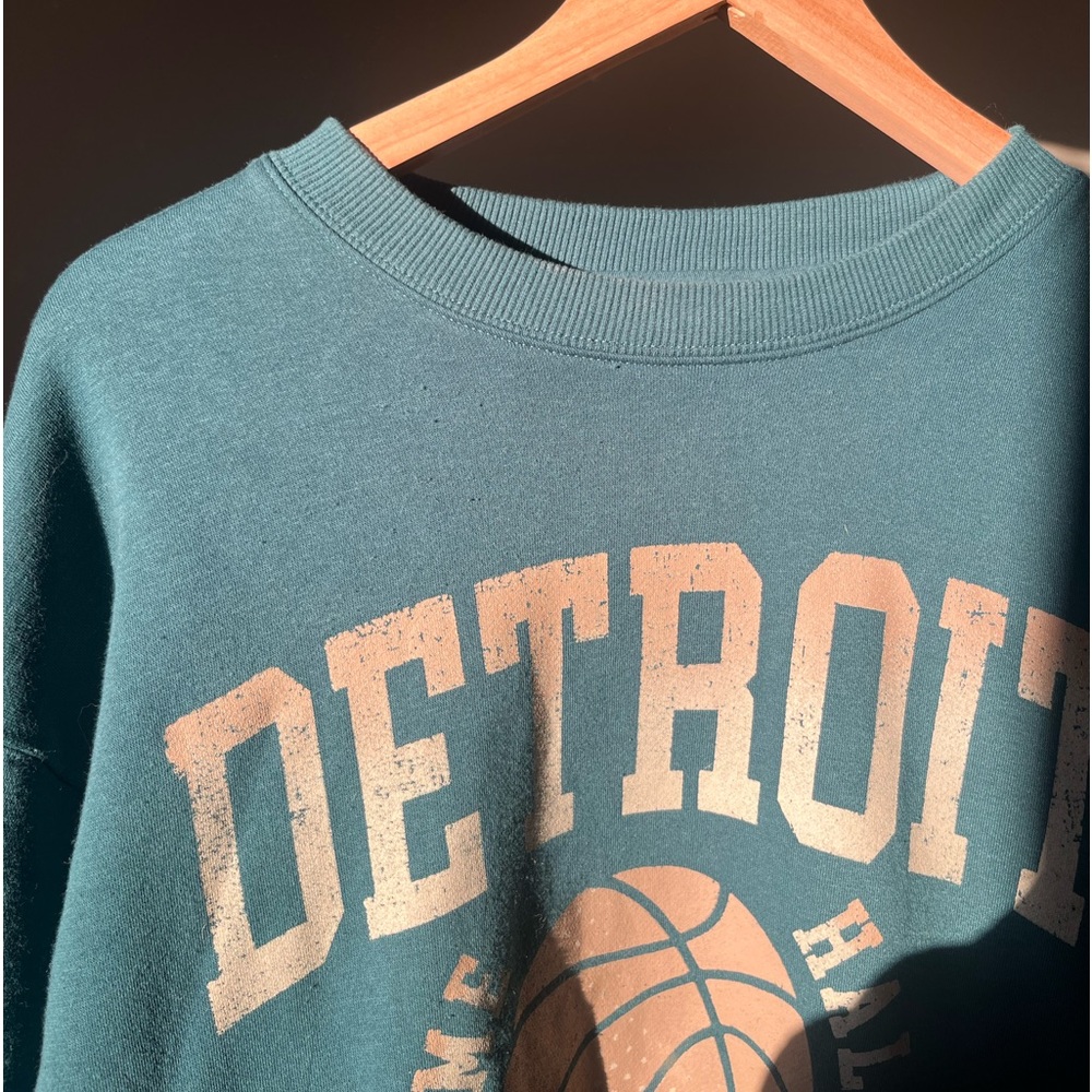 Teal Graphic Crewneck